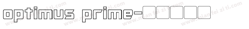 optimus prime字体转换